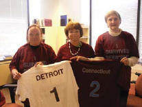 The SRP Team: Carol Kosary, Marsha Reichman, Lynn Ries. (Not pictured: Peggy Adamo.)