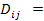 graphic representing Dij